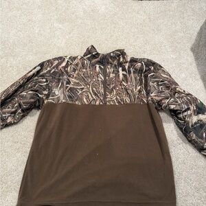 Drake waterfowl Camo and Brown Pullover Jacket